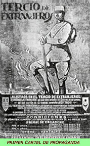 Primer cartel de propaganda de la Legion