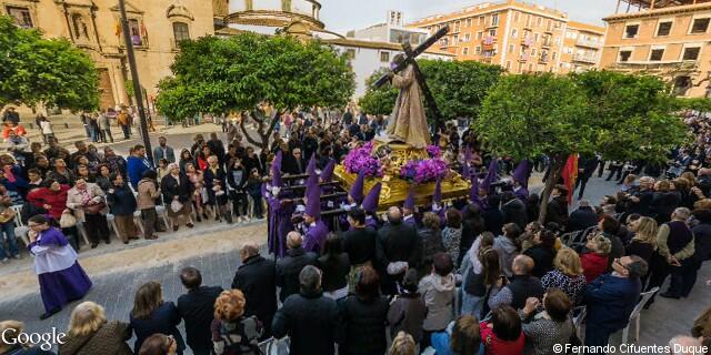 Paso de nuestro padre jesus nazareno de la Procesión de los Salzillos del Viernes Santo de Murcia