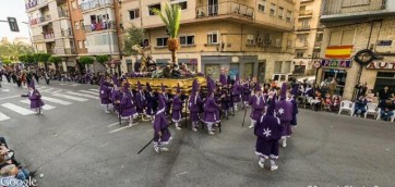 Paso de la Oracion del Huerto de la Procesión de los Salzillos del Viernes Santo de Murcia